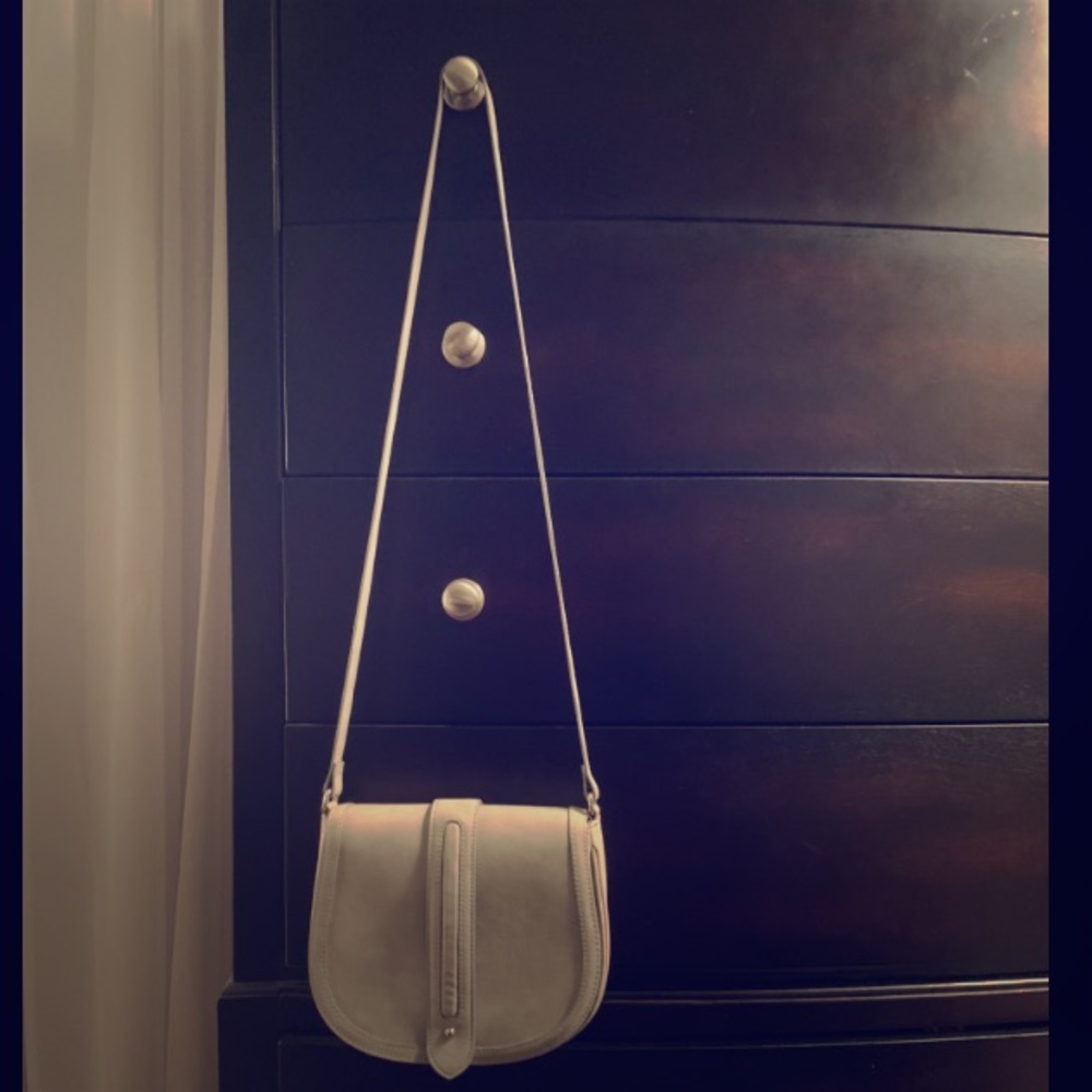 Express Light Grey Crossbody Purse